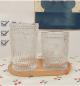Preview: Großhandel B2B Sonnenblumenbecher Muster klarer Glas